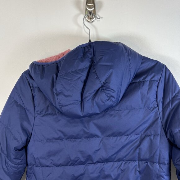 Patagonia Other Kids Reversible Lady Freddie Hoody Jacket Large 12 Polyester - Picture 7 of 8